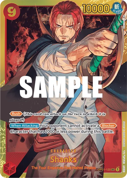 Shanks, Romance Dawn OP01-120, Secret Rare, regular print