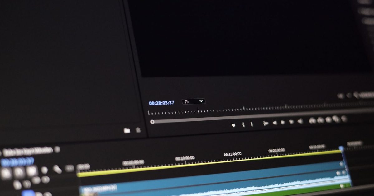 A close-up of an editing software timeline interface